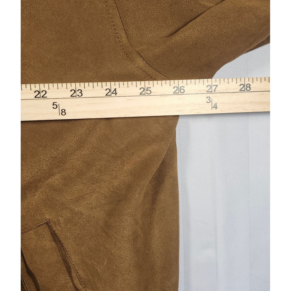 Cutter & Buck Mens Faux Suede Bomber Golf Jacket Tan Brown Full Zip XXL - Picture 5 of 11